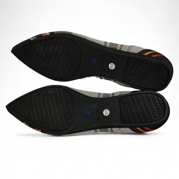 NEW Rothy's The Point Inverse Stripe Gray & Multicolor Flats Women's Size 10.5 - Picture 9 of 11